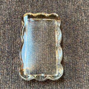 Clear Glass Picture Frame Paperweight
